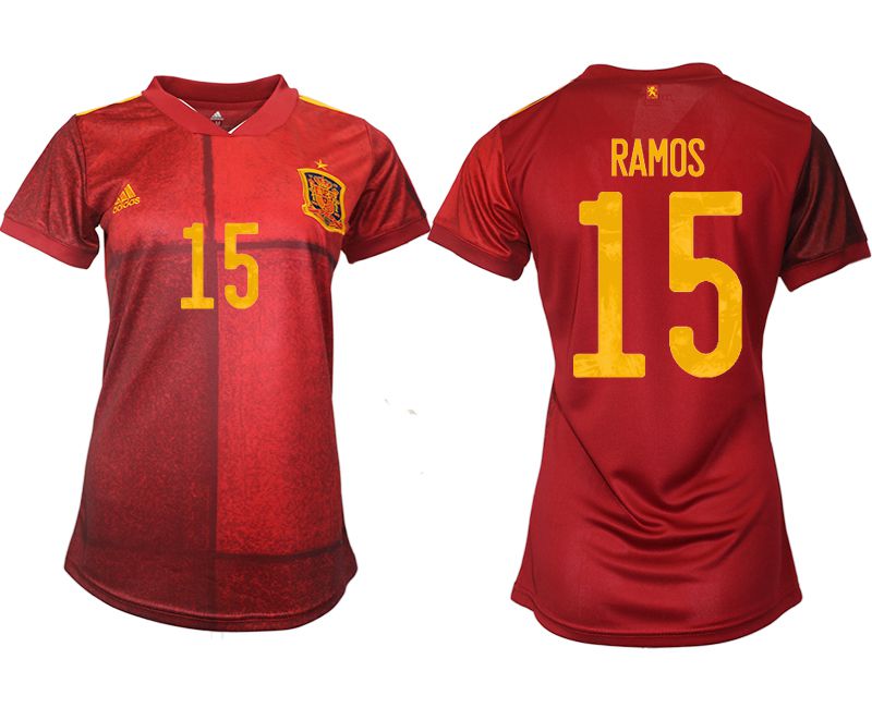 Cheap Women 2021-2022 Club Spain home aaa version red 15 Soccer Jerseys